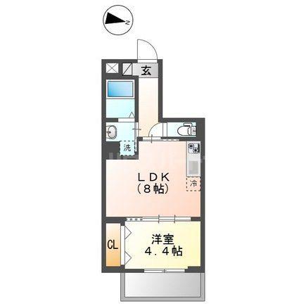 梅田3丁目マンション工事(1LDK/3階)の間取り写真