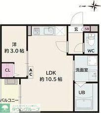 JACK ATSUTAKOSHINIV(1LDK/2階)の間取り写真