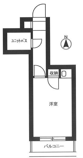 ピアハイム練馬(ワンルーム/2階)の間取り写真