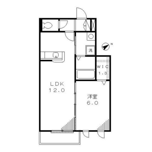 ヴェルドミール(1LDK/3階)の間取り写真