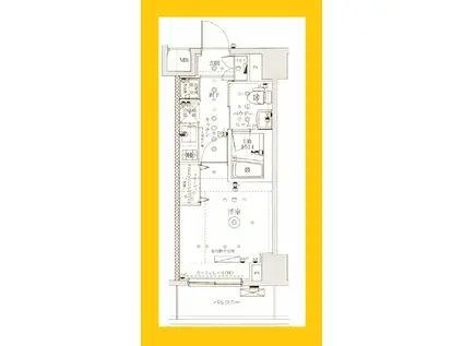IARETH YOKOHAMA KANNAI(1K/5階)の間取り写真