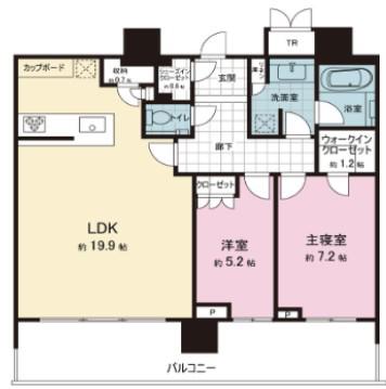 パークシティ武蔵小山ザタワー(2SLDK/28階)の間取り写真
