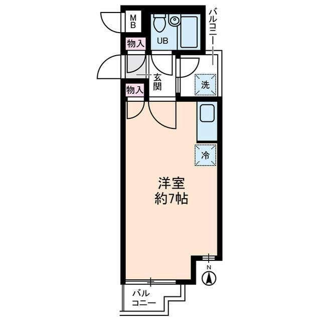 ソアール新桜台(ワンルーム/3階)の間取り写真