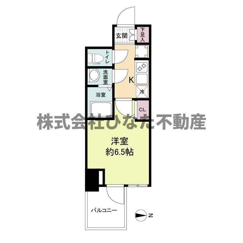 WORVE大阪本町(1K/7階)の間取り写真