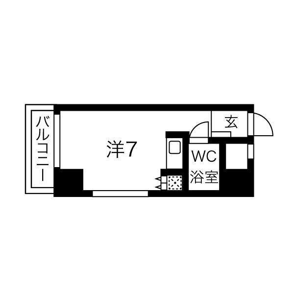 レバンガAP新大阪イースト(ワンルーム/7階)の間取り写真