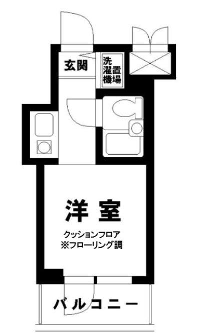 扶桑ハイツ経堂(ワンルーム/4階)の間取り写真