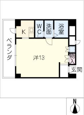 NESPALDEVE(1K/4階)の間取り写真