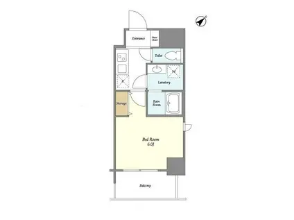 CRANE COURT TSURUMI(1K/8階)の間取り写真