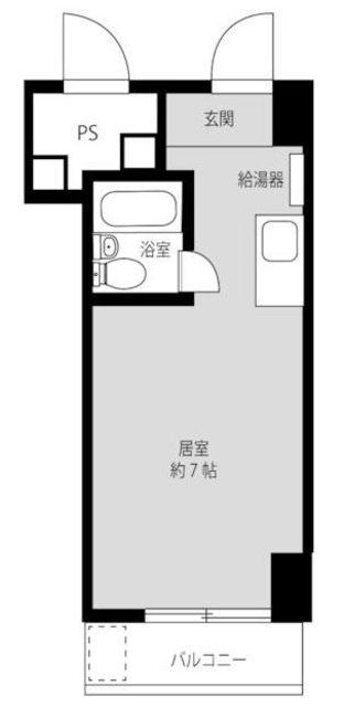 東池袋パレス(ワンルーム/7階)の間取り写真