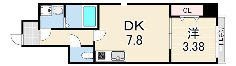 MAISON PREMIER 7(1DK/3階)の間取り写真