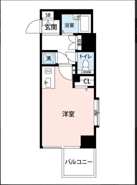 マイナビステイミライエ門前仲町(ワンルーム/6階)の間取り写真
