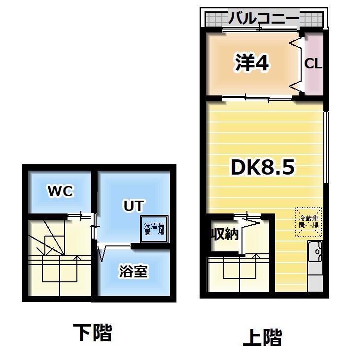 セントレジデンス菊水(1LDK/1階)の間取り写真