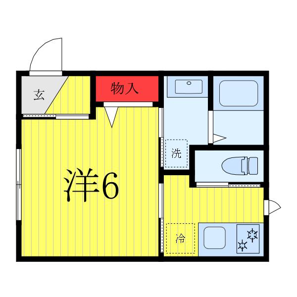BELLA VISTA JUJO(1K/1階)の間取り写真