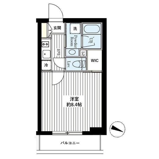 SKYPREMIUMSHINJUKUBOND(1K/2階)の間取り写真