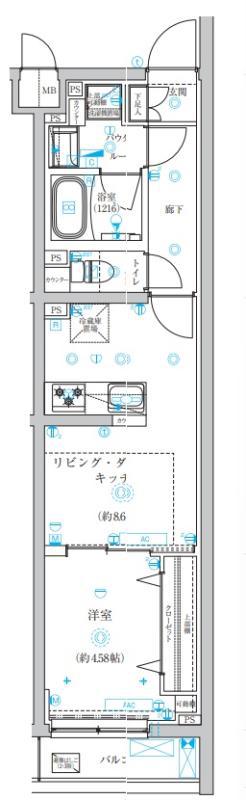 アーバンパーク成増II(1LDK/1階)の間取り写真