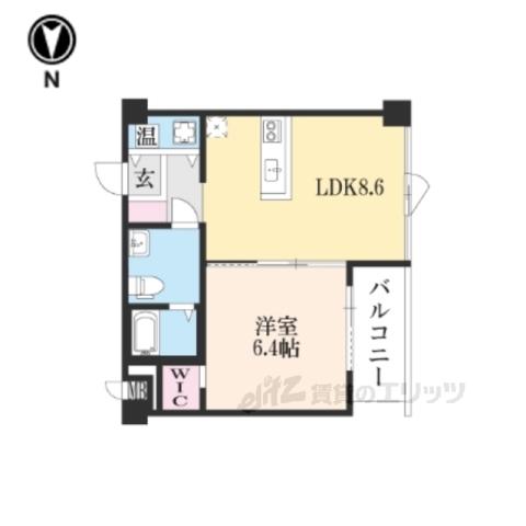 プリマヴェーラ丸太町(1LDK/3階)の間取り写真