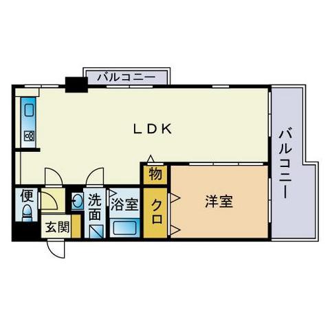 セントラルJ4(1LDK/5階)の間取り写真
