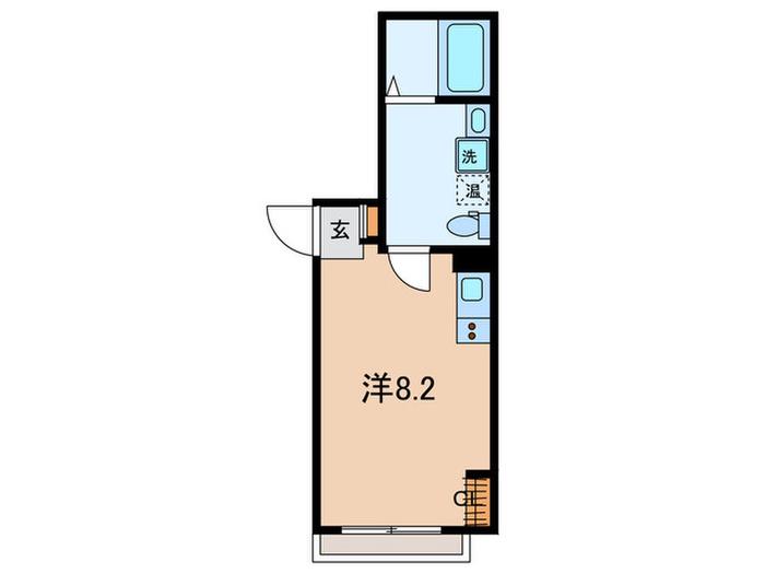 PRIME HILLS SHINJUKU(ワンルーム/2階)の間取り写真