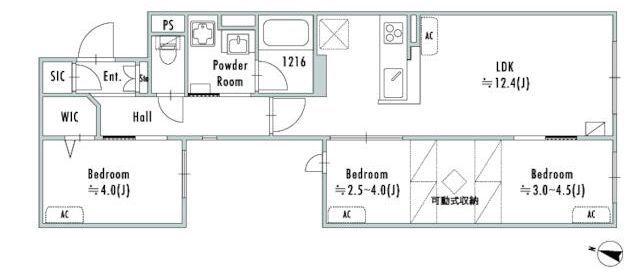 GRAN PASEO鷺ノ宮(3LDK/4階)の間取り写真