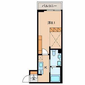稲毛東3丁目計画(1K/1階)の間取り写真