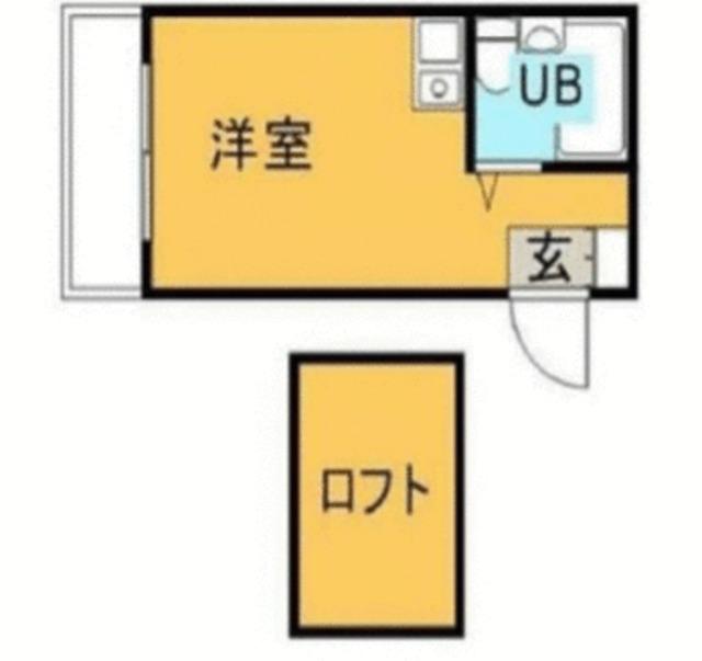 ファミール桃井(ワンルーム/1階)の間取り写真