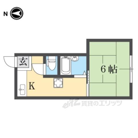 シェモア東久保田町(1K/3階)の間取り写真