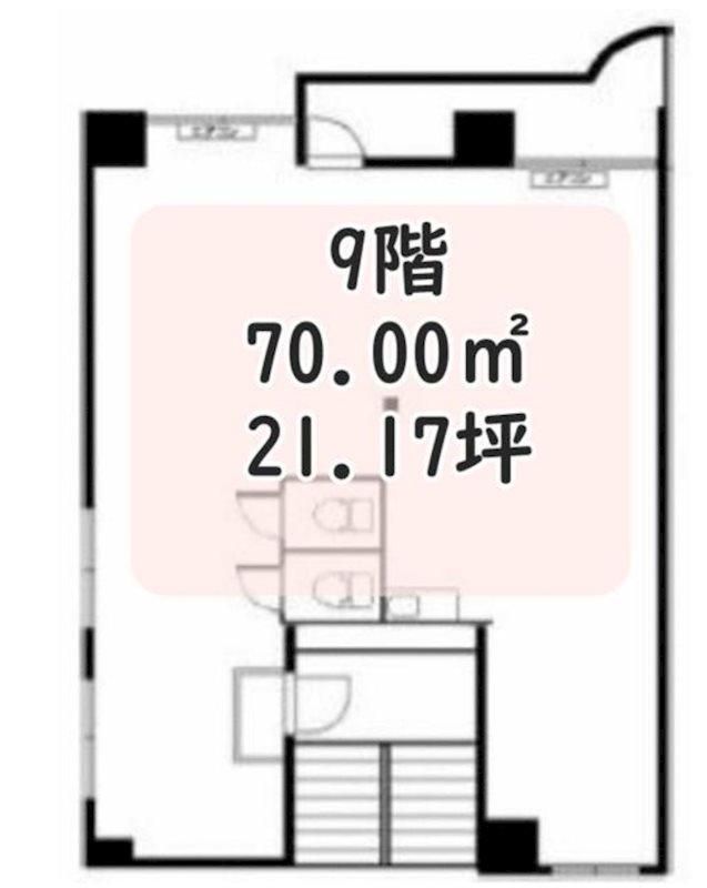 アール五反田(ワンルーム/9階)の間取り写真