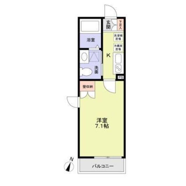 LUMIERE(1K/2階)の間取り写真
