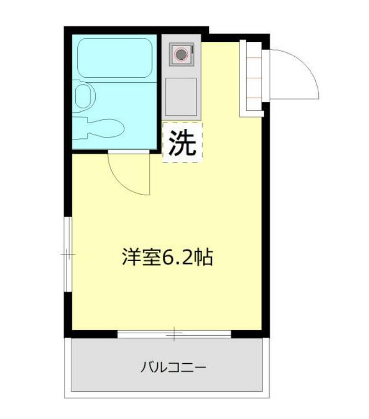 セントヒルズ目黒(ワンルーム/6階)の間取り写真