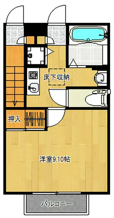 シーサイドフラット 2階階 間取り