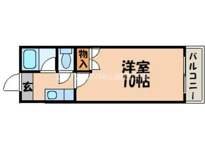 坂川ビル(1K/1階)の間取り写真
