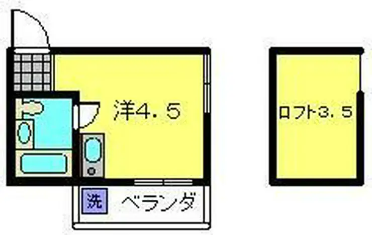 ロフト高津 2階階 間取り