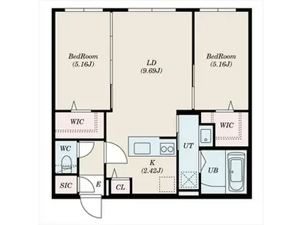 DIORE RESIDENCE SAPPORO(2LDK/3階)の間取り写真