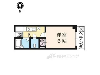 VILLA WISTARIA(1K/2階)の間取り写真