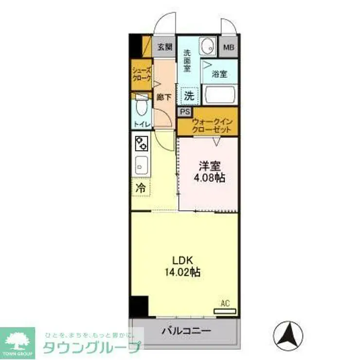 モナークヴィラ 5階階 間取り