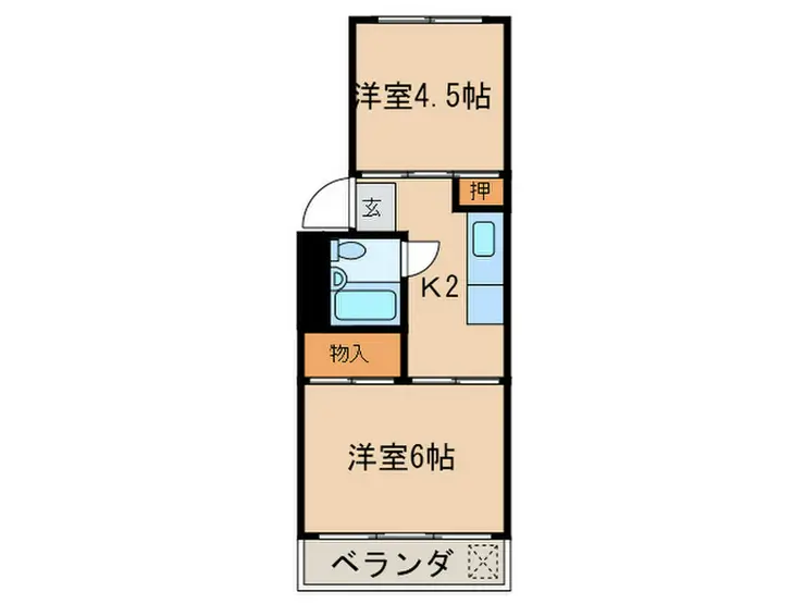 有賀マンション 3階階 間取り
