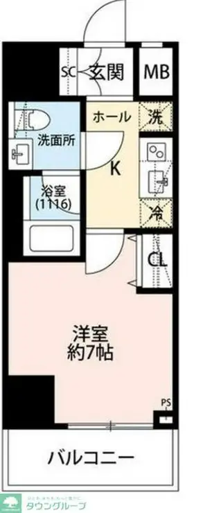 プレール・ドゥーク梅島 5階階 間取り