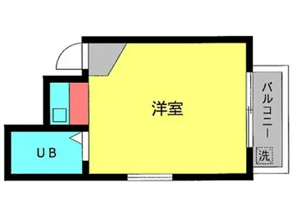 ファミール貝塚(ワンルーム/3階)の間取り写真