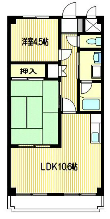 下鶴間ホームズ 2階階 間取り