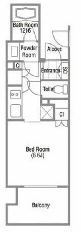 クレストコート吾妻橋レジデンス 8階階 間取り