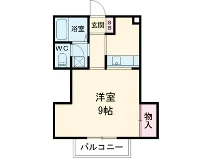 YS CENTURY II(1K/2階)の間取り写真