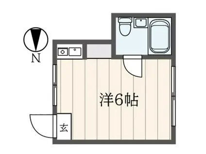 ガーデンハイムIII(ワンルーム/1階)の間取り写真