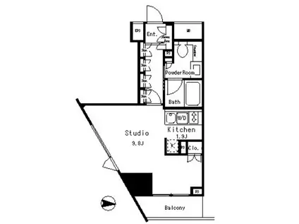 MFPRコート目黒南(ワンルーム/3階)の間取り写真