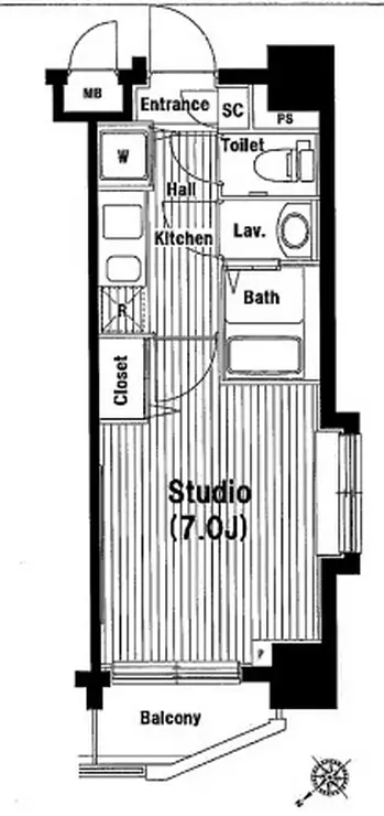 グランド・ガーラ池袋 3階階 間取り