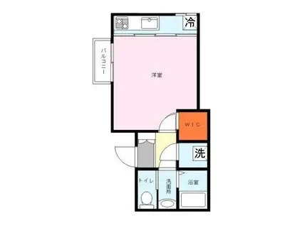 メゾン・ド・シャルム(ワンルーム/1階)の間取り写真