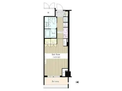 トレステージ四谷(1K/8階)の間取り写真