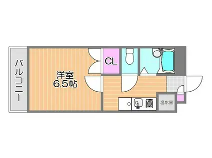 福富レジデンス(1K/3階)の間取り写真