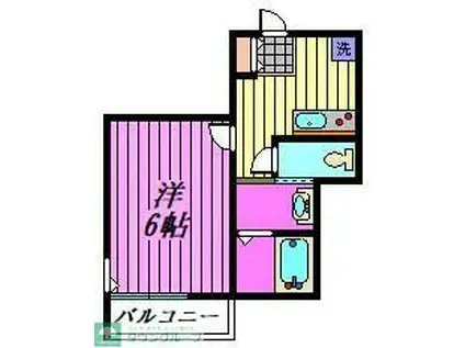 MARK DUO狭山市(1K/1階)の間取り写真