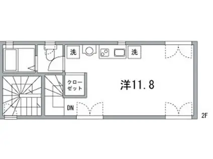メゾンアルタイル(ワンルーム/2階)の間取り写真