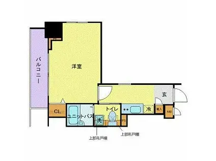 トーシンフェニックス浅草リバーサイド(1K/3階)の間取り写真